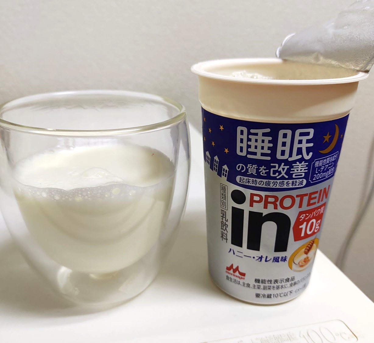 森永「ｉｎＰＲＯＴＥＩＮ ハニー・オレ風味」