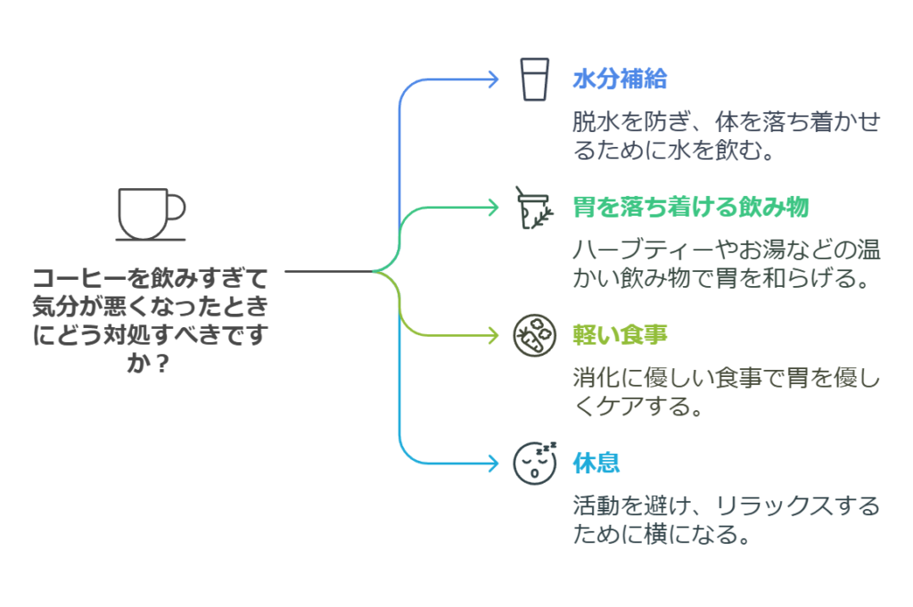 コーヒーを飲みすぎてしまったときの応急処置